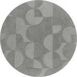 Flair Rugs Кръгъл килим от сива вълна ø 160 cm Gigi - Flair Rugs (503119373932)