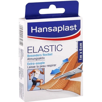 Hansaplast Elastic elastické náplaste pre pohyblivé časti tela 1 m x 6 cm