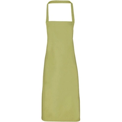 Premier Workwear Zástěra s laclem z biobavlny bez kapsy PR102 Lime Pantone 382 60x87cm