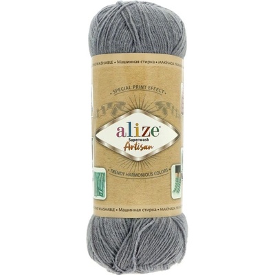 Alize Superwash Artisan 836 sivá