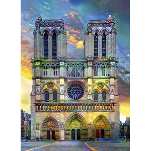 Bluebird Puzzle - Puzzle Notre-Dame de Paris Cathedral - 1 000 piese