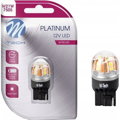 Platinum LED T20 / W21W - 12/24V - 15x2835SMD - Canbus - White - 1 ks