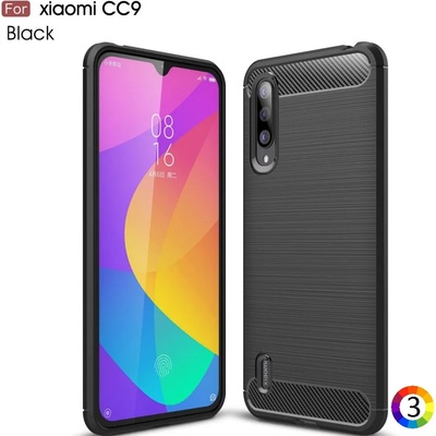 Xiaomi Mi 9 Lite/CC9 Удароустойчив Carbon Fiber Калъф и Протектор