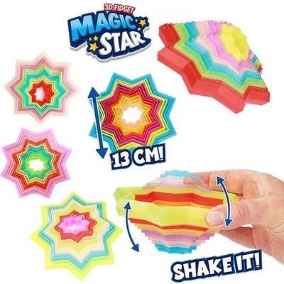 Toi-Toys Антистрес играчка Toi Toys - 3D звзда, асортимент (90900)