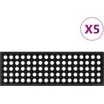 vidaXL Постелки за стъпала 5 бр 25x75 см гума (155630)
