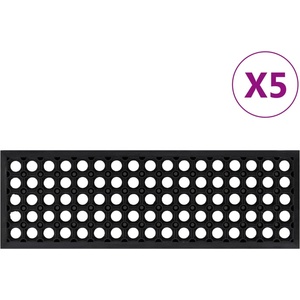 vidaXL Постелки за стъпала 5 бр 25x75 см гума (155630)