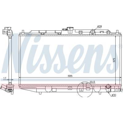 Chladič motoru NISSENS 62276