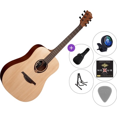 LÂG GUITARS Tramontane T70D SET 2 Natural Satin Акустична китара