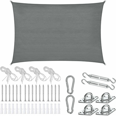 Tectake 406197 2 x 3 m šedá – Zboží Mobilmania