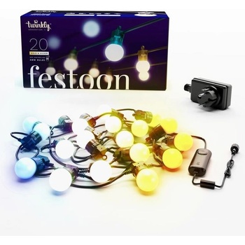 TWINKLY Festoon párty reťaz 20 LED AWW TWF020GOP-BEU