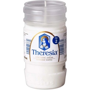 Theresia Вложка за свещ Theresia 145 г ~2 дни бяла отливка