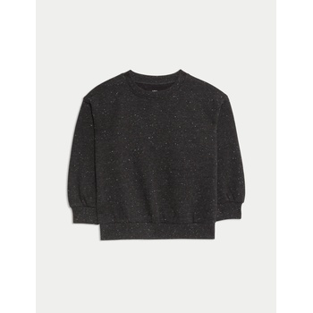 Marks & Spencer Тъкан суитшърт с висок дял памук (2-8 години) Marks & Spencer сива Marks & Spencer | Siv | Момчешки | 3-4 години