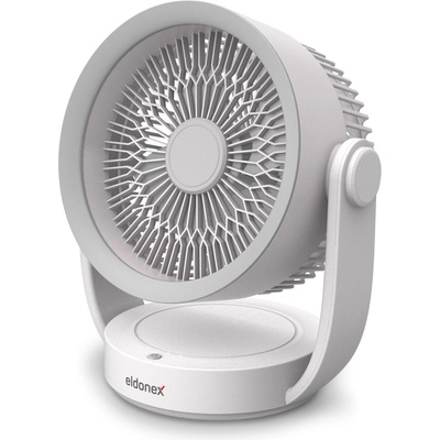 Eldonex ESF-1010-WH - Преносим вентилатор 9W/5V, 4000 mAh, бял (TD0143)