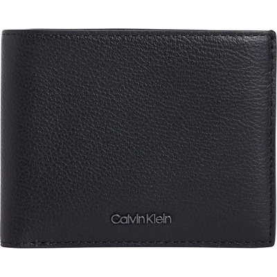 Calvin Klein Modern Bus Bifold 5CC W/Coin /Čierna Pánska kožená peňaženka