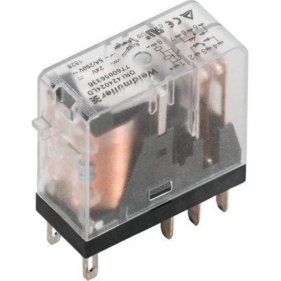 Weidmüller DRI424024LD, 7760056336 zátěžové relé, 250 V/AC, 250 V/DC, 5 A, 20 ks