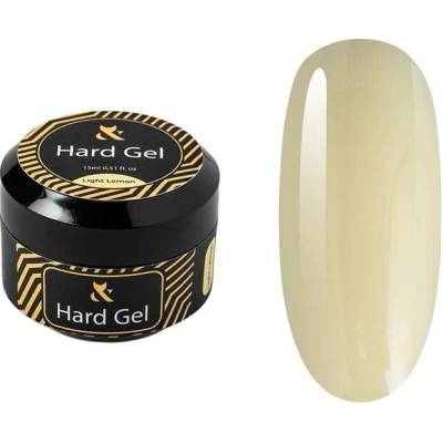 F O X Hard Gel Light Lemon stavební gel na nehty žlutý 15 ml