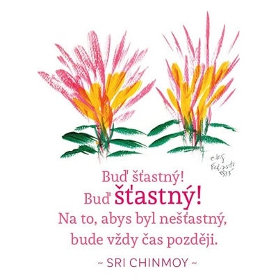 Magnet na lednici "Buď šťastný!"