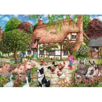 Ravensburger - Puzzle Farm Cottage - 1 000 piese