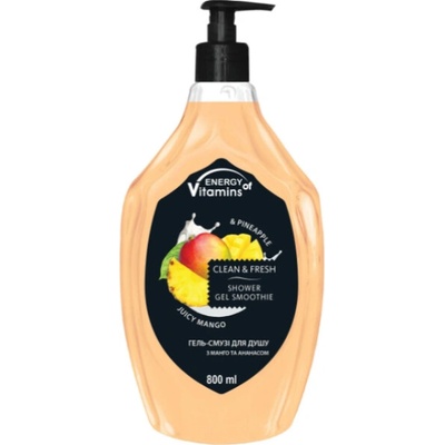 Energy Of Vitamins krémový sprchový gél mango & ananás 800 ml