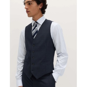 Marks & Spencer Текстурирана жилетка с еластин Marks & Spencer морско синя Marks & Spencer | Sin | МЪЖЕ | 44 REG