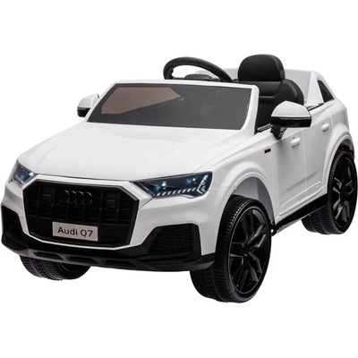 ROLLZONE Audi Q7 12V - Детска акумулаторна кола, Бяла, EVA гуми (HL678-white)