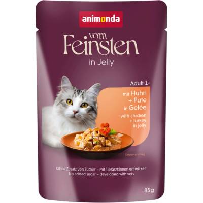 animonda Vom Feinsten Adult Raffinesse v želé bohaté na kuřecí s krůtím 24 x 85 g