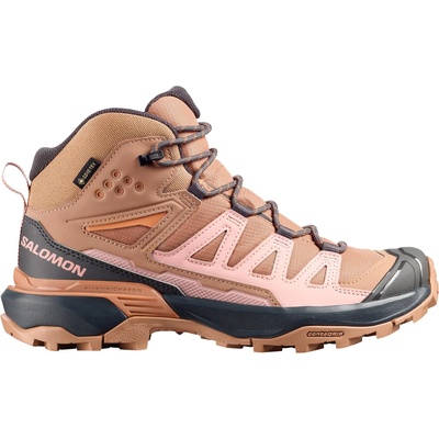 Salomon Дамски туристически обувки Salomon Women's X Ultra 360 Mid GTX Walking boots - Burro / Shadow Gray / Pecan Brown - размер 43 1/3 (EU) (119-0817-0622)