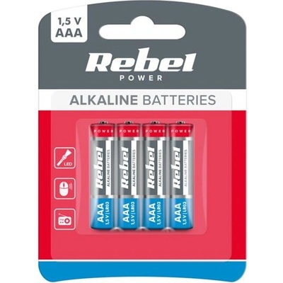 REBEL Alkaline AAA 4ks 0060B