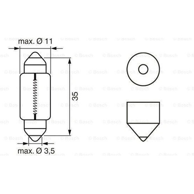 Bosch Pure Light C5W SV8.5-8 12V 5W