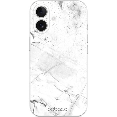 ERT GROUP Калъф Abstract за iPhone 16, Бял мрамор (BPCABS3833)