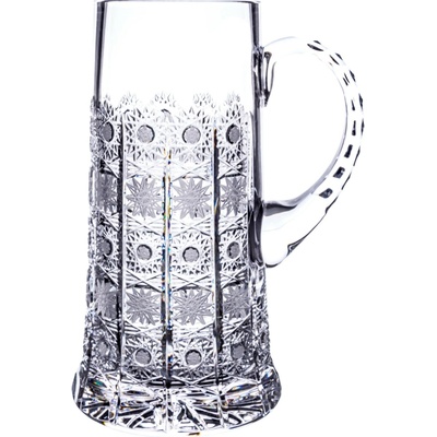 Bohemia Crystal Bohemia Crystal Broušená sklenice na pivo korbel tuplák Brus Klasik 1500 ml