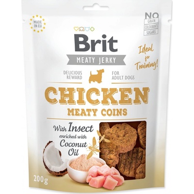 Brit Snack Jerky Chicken with Insect Meaty Coins 200 g