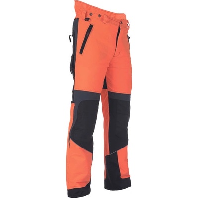 PROF FOREST PROFI STRETCH profesional nohavice pants červená/žltá