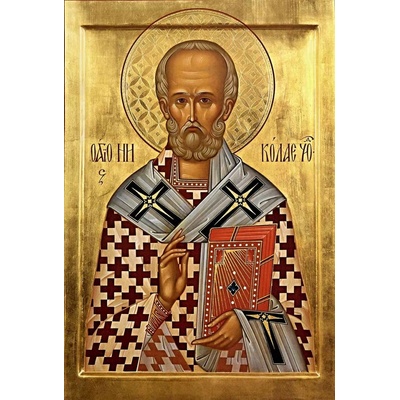 Sv. Mikuláš (ikona 355) Rozměry cm: A - 8x10cm