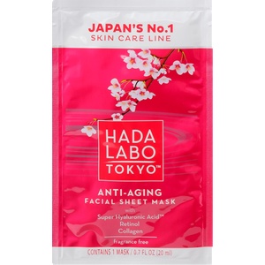 Hada labo tokyo Текстилна маска за лице против бръчки, 20 ml (2127295)