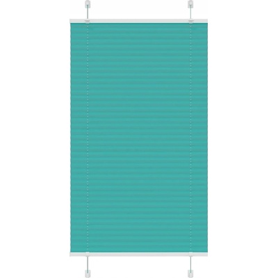 VidaXL Roleta plisé Petrol 80 x 100 cm Zelená