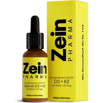 Zein Pharma Витамин D3 200 I. U. + K2 15 g Семейни капки - 20 мл