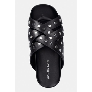MICHAEL Michael Kors чехли дамски от кожа Irene Flat Sandal