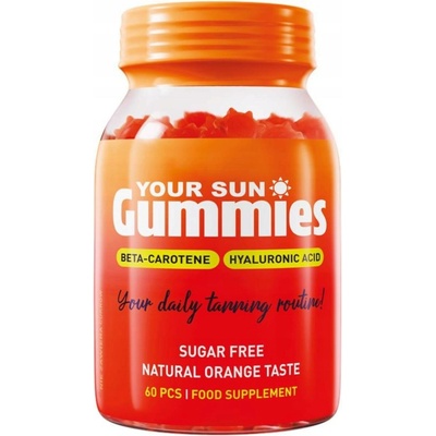 Your Sun Gummies Kapsle pro opalování na slunci Beta-Caroten 60 ks
