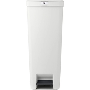 Brabantia Кош за боклук с педал Brabantia StepUp 1005556, 40 л, Екологични материали, Голям отвор, Светлосив (1005556)