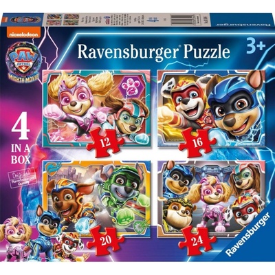 RAVENSBURGER Tlapková patrola ve velkofilmu 4v1 12 16 20 24 dielov