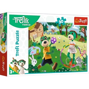 Trefl Пъзел Trefl от 30 части - Активният ден на Трефликс (18287) - baby