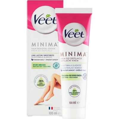 Veet depilační krém Bambucké Máslo & Lilie suchá pokožka 100 ml