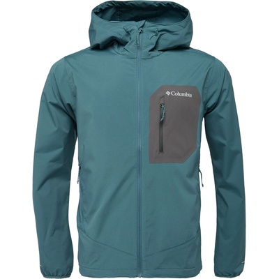 Columbia Tall Heights III Hooded Softshell modrá šedá