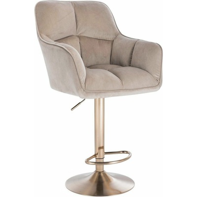 LuxuryForm Design Amalfi Velur na zlatom tanieri latte