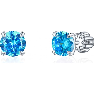 Olivie stříbrné náušnice PIPPI BLUE 7964