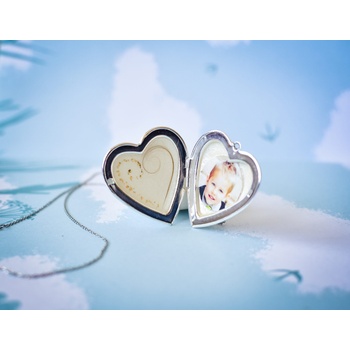 Meganflo Медальон със снимка сърце