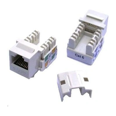 Keystone RJ45 UTP CAT6 (DUAL) MINI biely