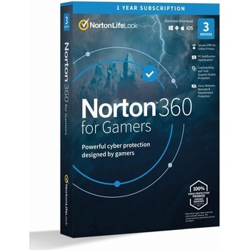 Norton 360 For Gamers 50GB SK 1 lic. 12 mes.