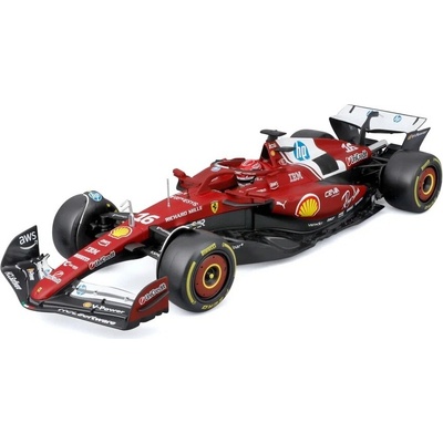 Bburago Formula 1 Ferrari SF-25 2025 s helmou 16 Charles Leclerc 1:18
